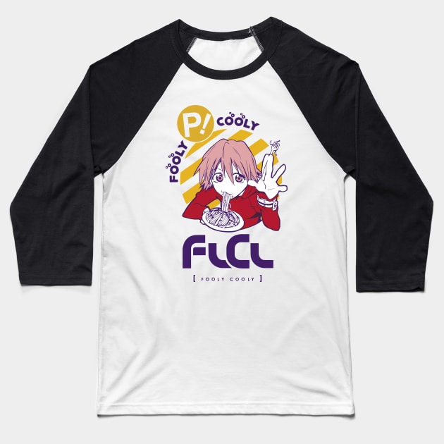 Haruko FLCL Baseball T-Shirt by paisdelasmaquinas